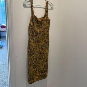 Sanctuary snakeskins yellow dress small
